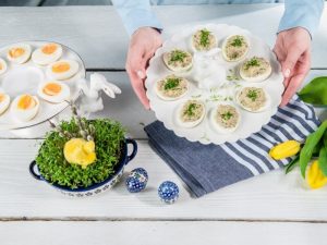 Gombával töltött tojás recept