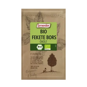 Bio őrölt fekete bors fűszer termék tasakban