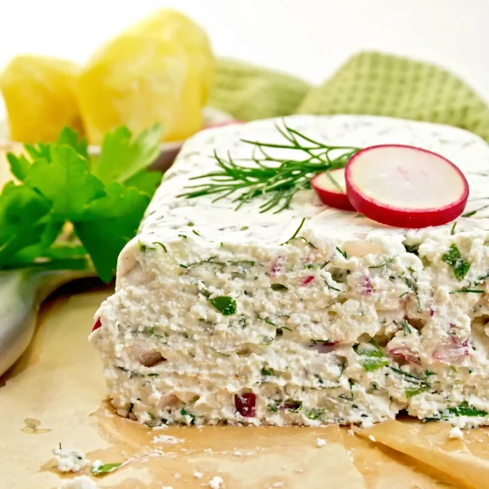 Húsvéti tormás töltelék retekkel és friss zöldfűszerekkel