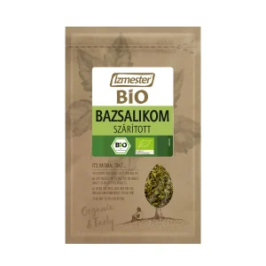 Bio szárított bazsalikom fűszer termék tasakban