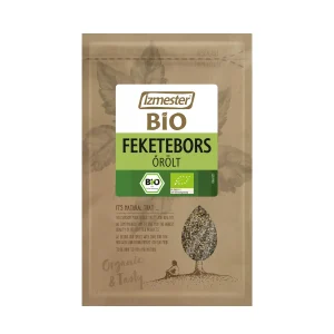 Bio őrölt fekete bors fűszer termék tasakban