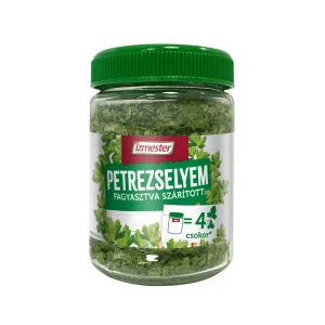 Fagyasztva szárított liofilizált fűszer, petrezselyem üvegben