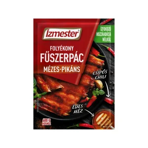 Mézes-pikáns folyékony fűszerpác sertés és más húsok grillezéséhez tasakban