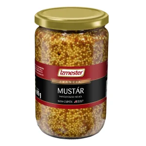 Francia magos mustár termék XXL nagy kiszerelésben, üvegben