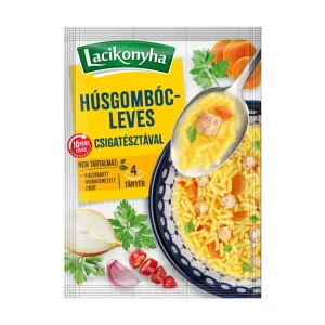 Húsgombócleves csigatésztával házias stílusú levespor tasak
