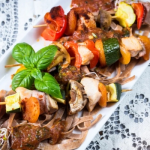 Saslik háromféle húsból