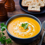 Sütőtök krémleves sült sárgarépával