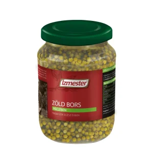 Zöld bors páclében, üveges kiszerelésben